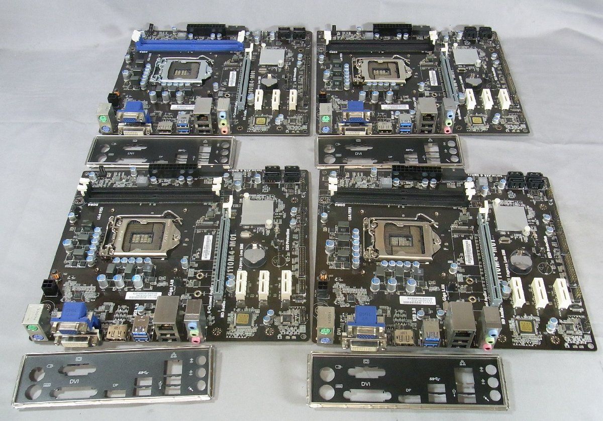 B39006 O-02285 ECS H110M4-M01 LGA1151 マザーボード 4枚セット ジャンク_画像1
