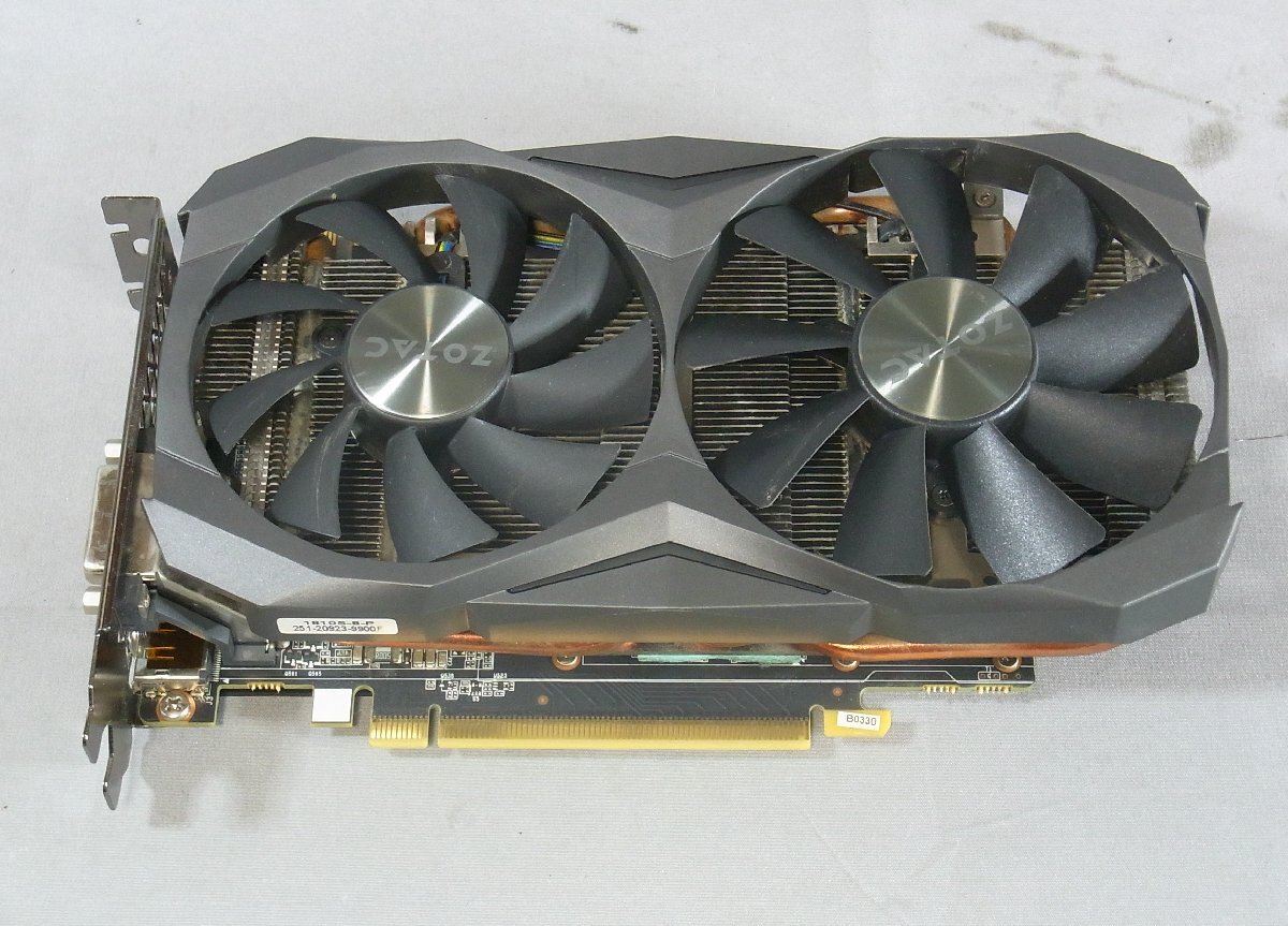 B39232 O-04183 ZOTAC GeForce GTX1070Ti Mini ジャンクの画像1