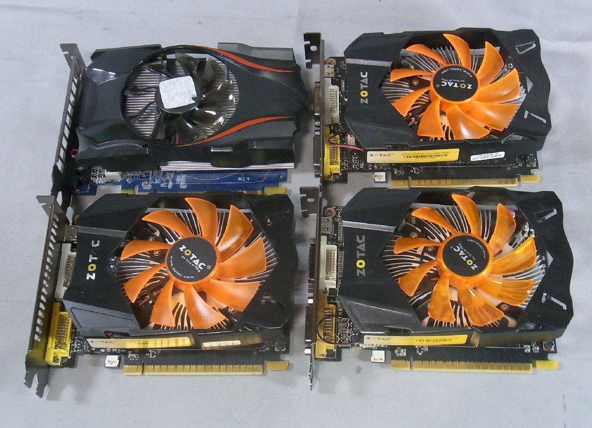 B39038 O-03139 GeForce GTX750Ti GTX750 GTX650Ti GTX650 計4個セット ジャンク_画像1