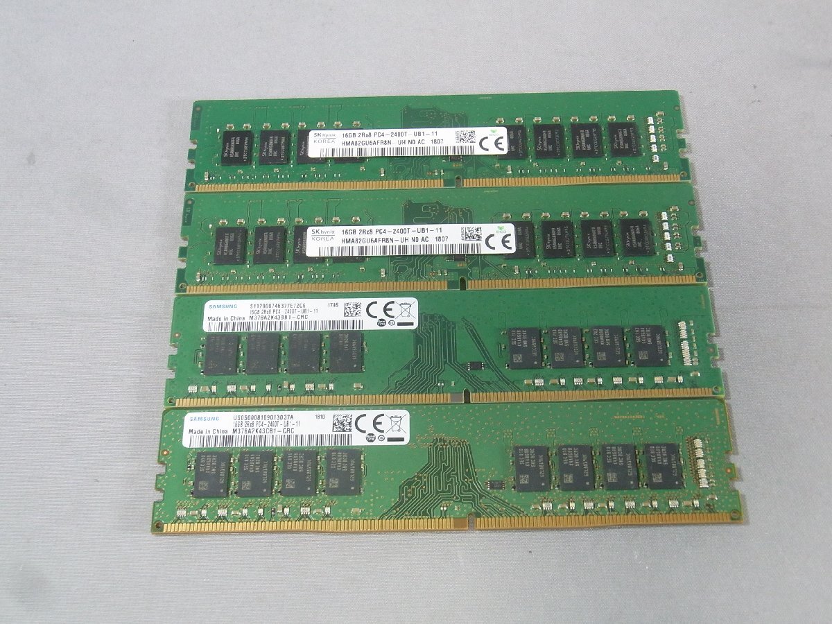 B39156 O-02209 PC4-19200 DDR4メモリー 16GB 4枚セット ジャンクの画像1