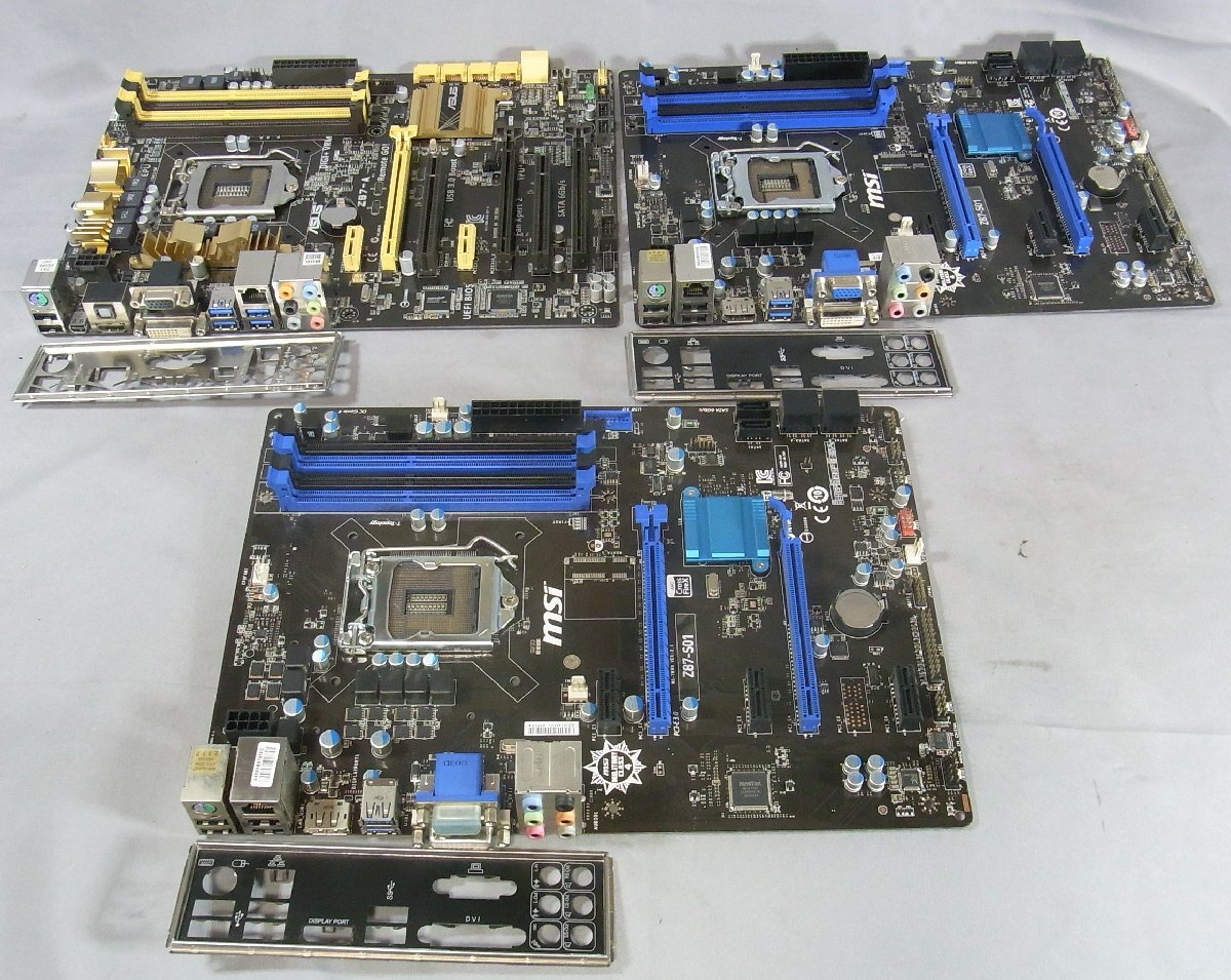 B39001 O-03152 LGA1150 マザーボード 3枚セット ジャンク_画像1