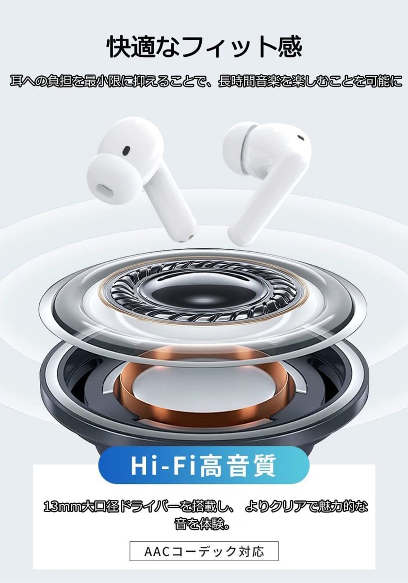 【新品・未使用】ノイズキャンセリング　ワイヤレスイヤホン　AirPods Pro 互換品　Bluetoothイヤホン