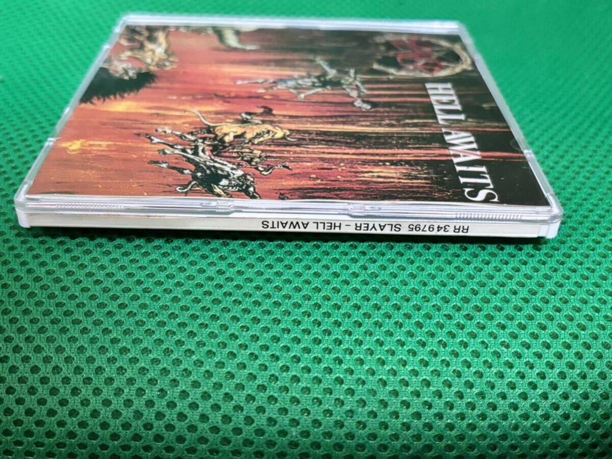 slayer - hell awaits オリジナルslimlineケースCD 1985年盤 メガレア！の画像5