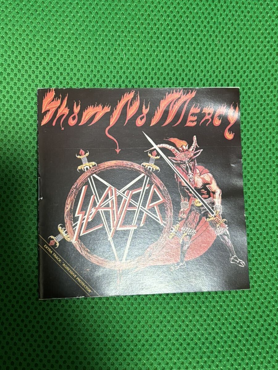 slayer - show no mercyオリジナルslimlineケースCD 1985年盤 メガレア！の画像7