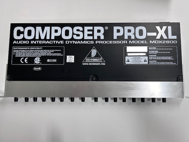 BEHRINGER ベリンガー COMPOSER PRO-XL MDX2600 コンプレッサー 中古品の画像5