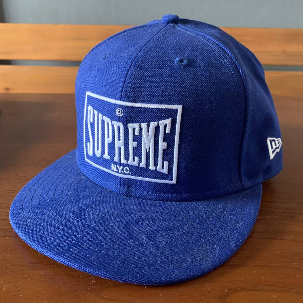 2010s supreme cap キャップ　帽子 シュプリーム 青　ブルー_画像2