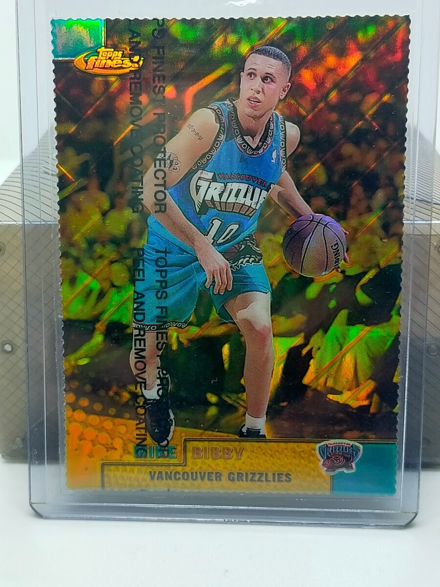 1999 Topps Finest Gold Refractor 16/100 Mike Bibby Gold lifda ikatto 