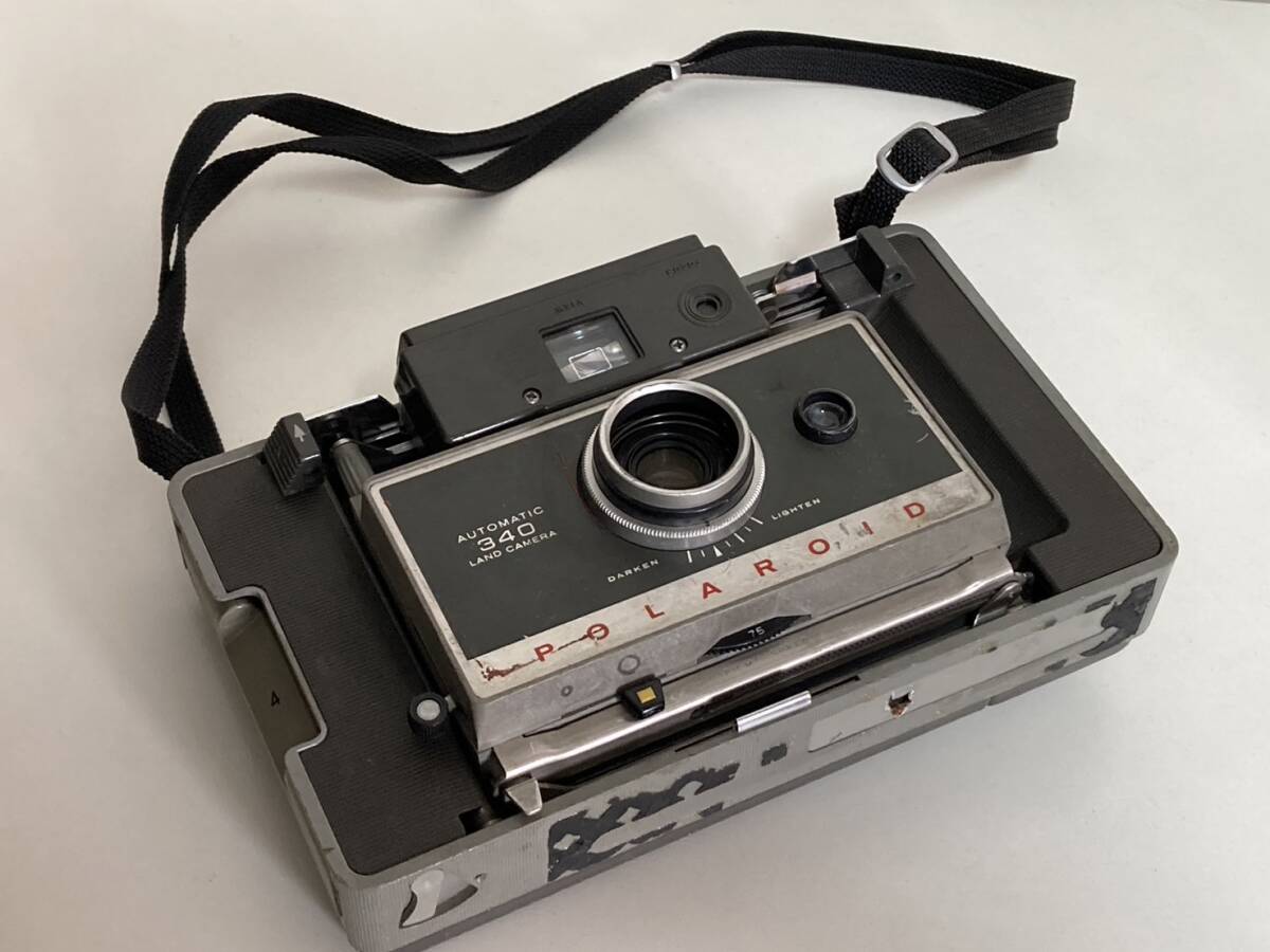 POLAROID AUTOMATIC 340 LAND CAMERA ポラロイド オートマチック 340 蛇腹 カメラ ランドカメラ ジャンク 現状品の画像10