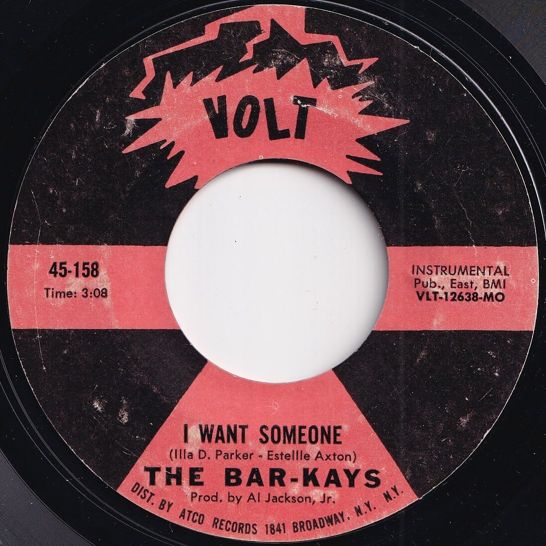 Bar-Kays A Hard Day's Night / I Want Someone Volt US 45-158 206463 SOUL ソウル レコード 7インチ 45_画像2
