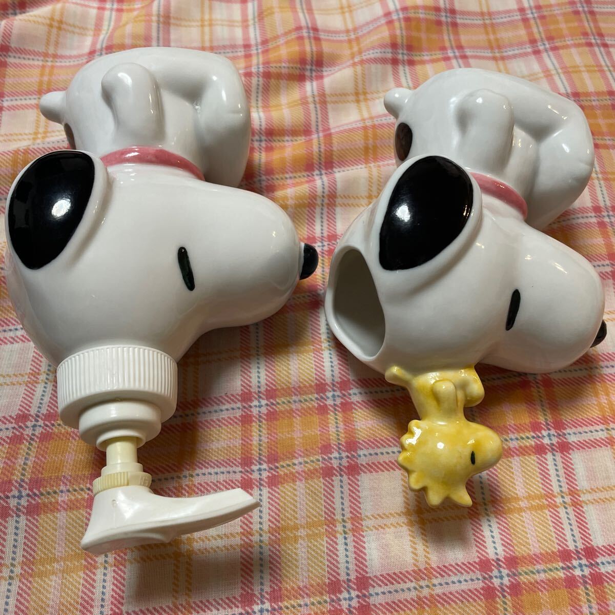 スヌーピー SNOOPY ディスペンサー 陶器 物入れ UFS 当時物 スヌーピー SNOOPY ディスペンサー 陶器 物入れ UFS 当時物
