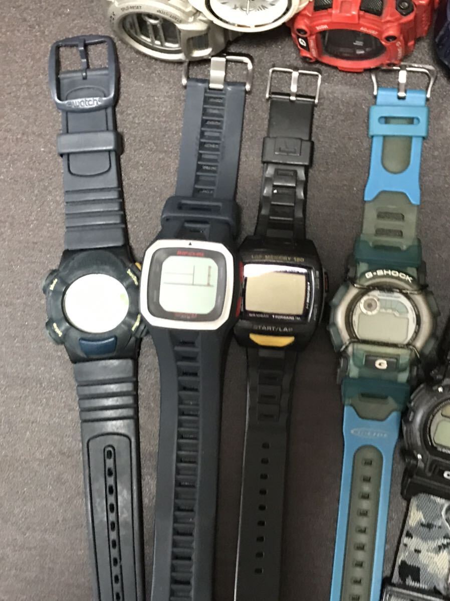 1円〜激安スタート CASIO G-SHOCK PRO TREK Baby-G SWATCH RIP CURL メンズ腕時計 状態未確認 完全未確認 まとめセット