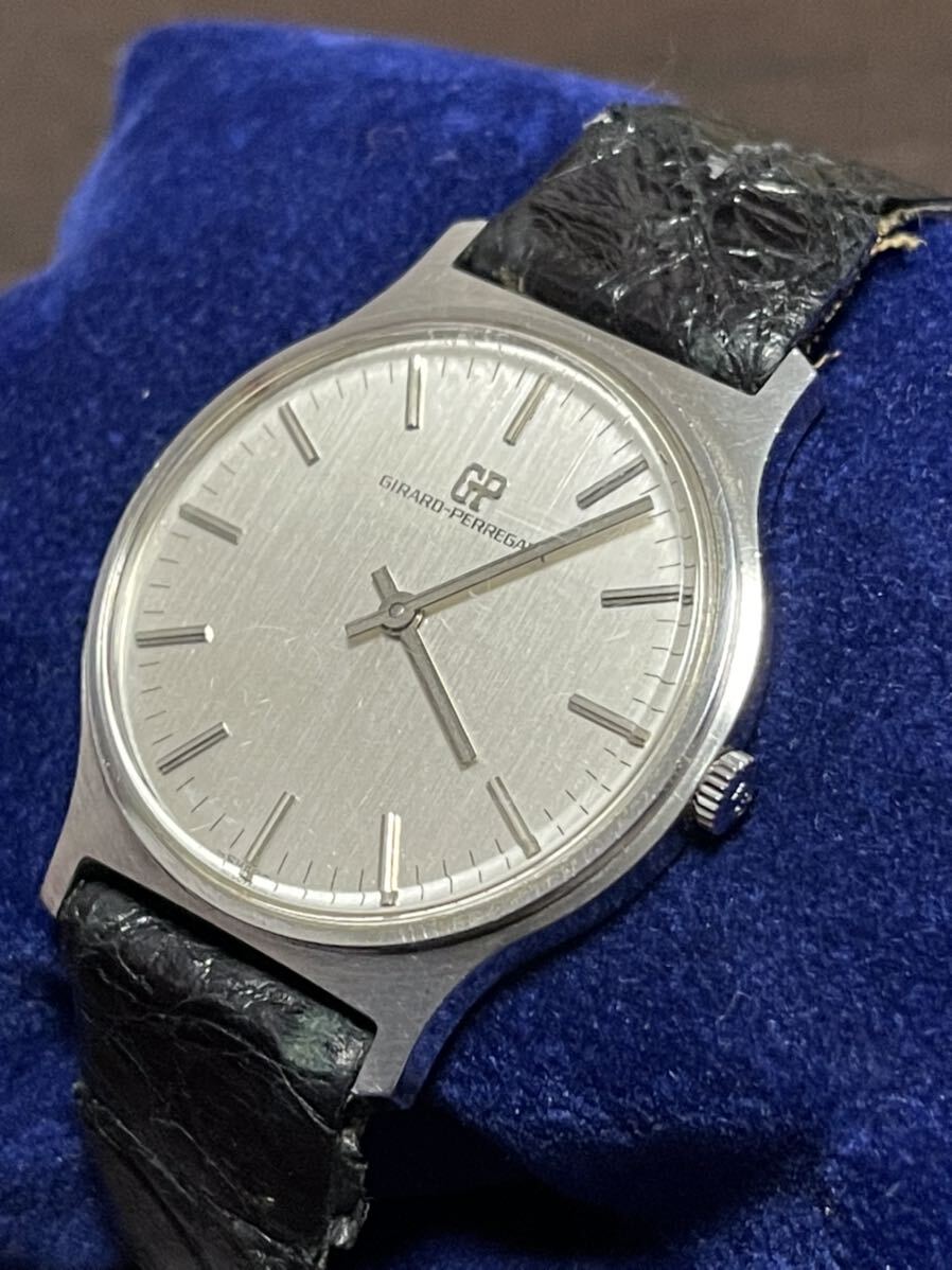 1円〜激安スタートGIRARD PERREGAUX ジラールペルゴ 手巻き 腕時計 稼働品 アンティーク の画像1