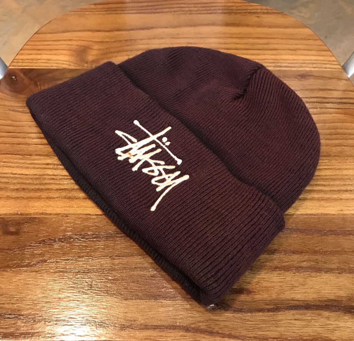 STUSSY／ステューシー／ニットキャップ／ADULTフリーサイズの画像5