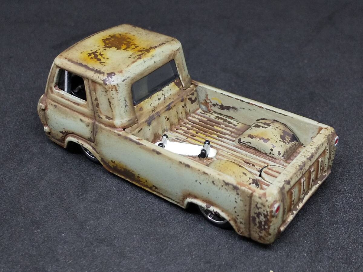 ★HW '60s Ford Econoline Pickup 改 リペイント 錆塗装 サビ フォード エコノライン ピックアップ Ratrod lowrider カスタム 改造★の画像8