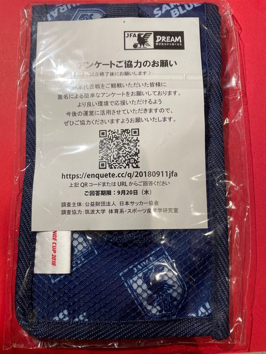 サッカー　日本代表　サムライブルー　チケットホルダー　チケットケース　新品非売品