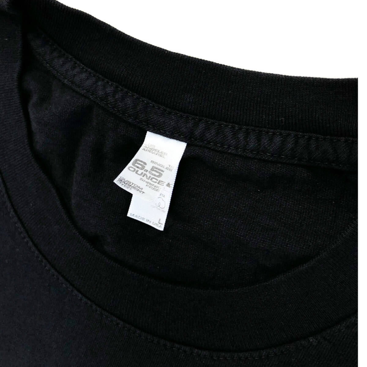 LOS ANGELES APPAREL　ロサンゼルスアパレル　長袖Tシャツ ブラック　XL　6.5oz Garment Dye L/S TEE　 ガーメントダイ MADE IN USA_画像2