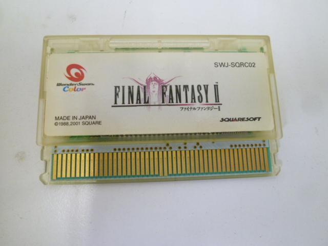 ＃33990 【中古品】 ワンダースワンカラー ソフト FINAL FANTASY Ⅱ ファイナルファンタジーII FF2 Wonder Swan Color_画像2