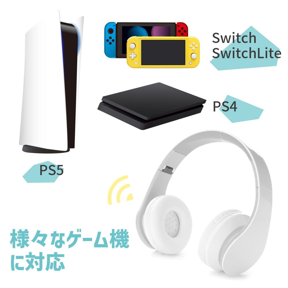 新品☆PS5/PS4/Switch/Switch Lite用 オーディオトランスミッター Bluetooth ver5.0採用 設定簡単の画像2