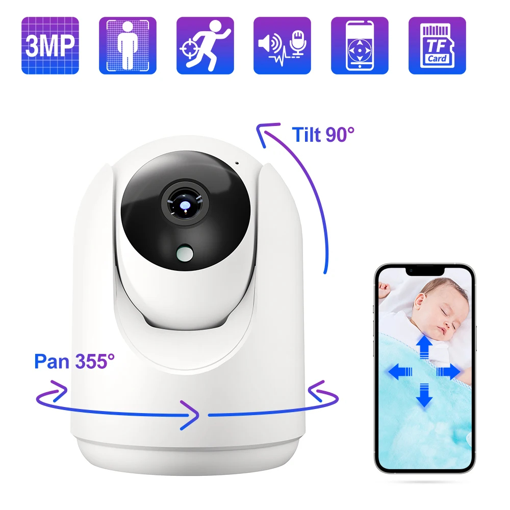 [ new goods * special price ] security camera indoor monitoring camera 200 ten thousand pixels Wi-Fi camera pet camera full HD nighttime photographing .. sound conversation operation detection 