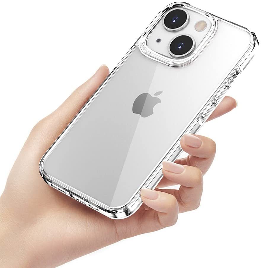 【高品質】iphone 13 miniケース2021 クリア 背面 透明 PC + 柔らかな TPU バンパー 軽量 耐衝撃 擦り傷防止 薄型 携帯カバー (5.4インチ)の画像6