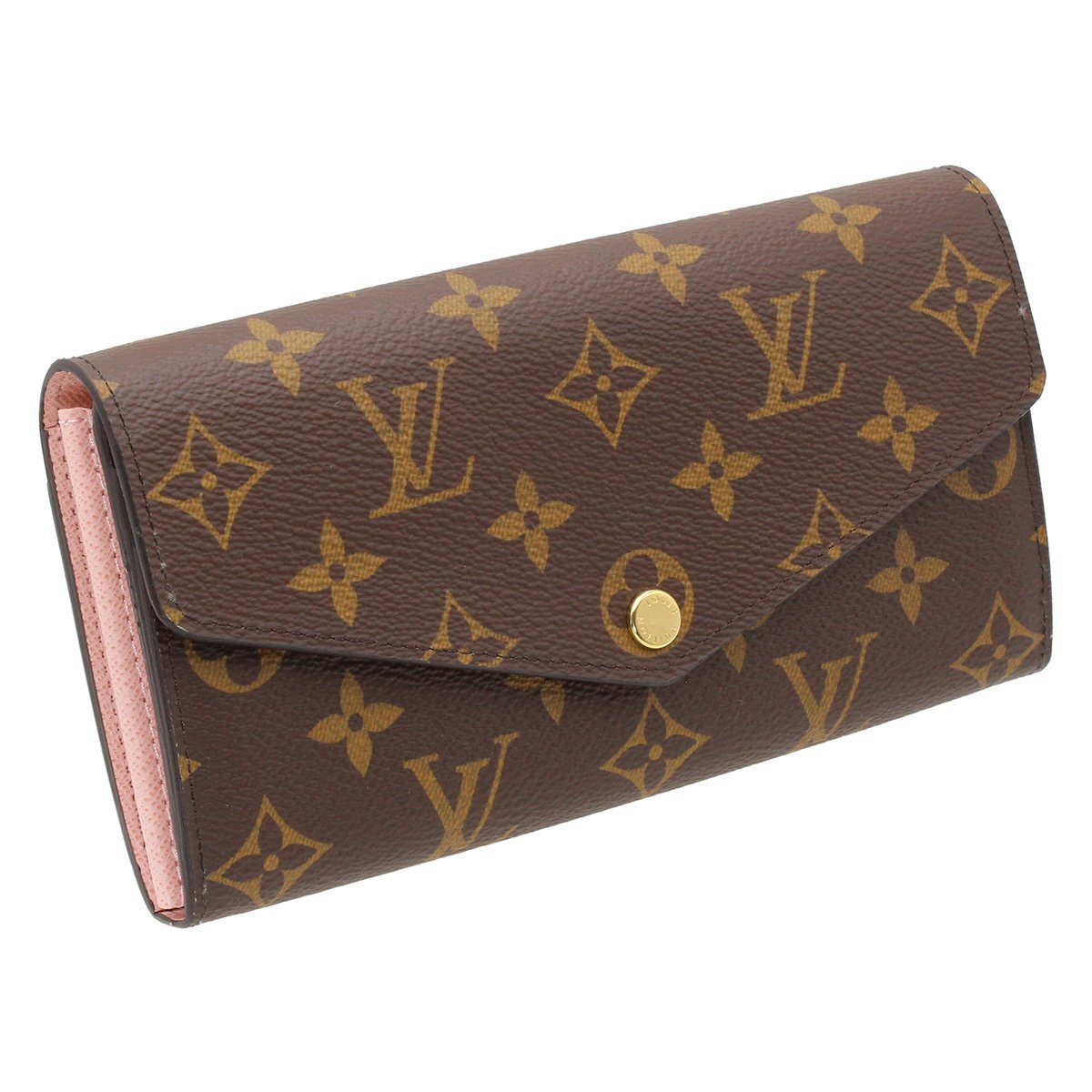 ★D2884 未使用!! ルイヴィトン モノグラム ポルトフォイユ サラ 二つ折長財布 M62235 ローズバレリーヌ LOUIS VUITTON レディース★_画像3