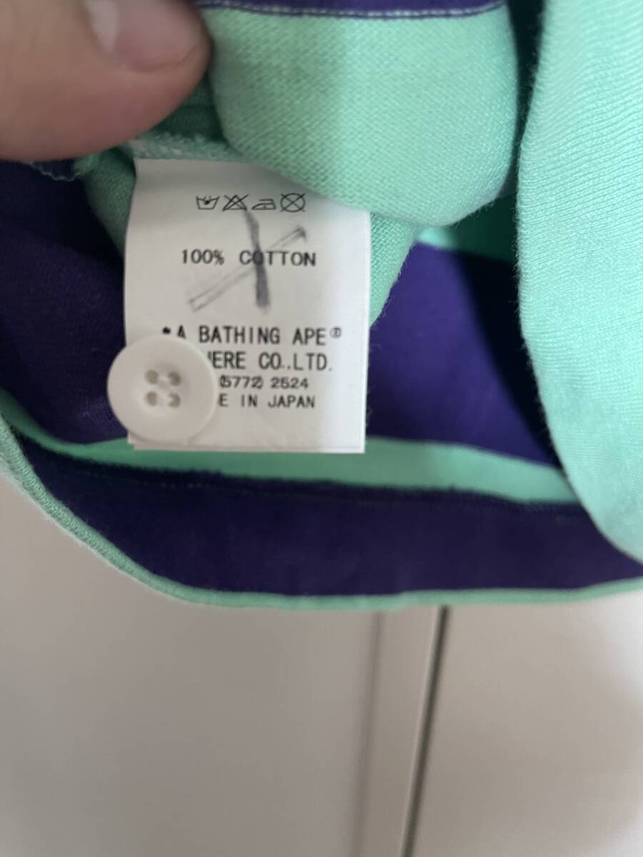  A Bathing Ape APEE polo рубашка зеленый BAPE A BATHING APE размер Short shortBAPY женский не использовался распродажа товара 