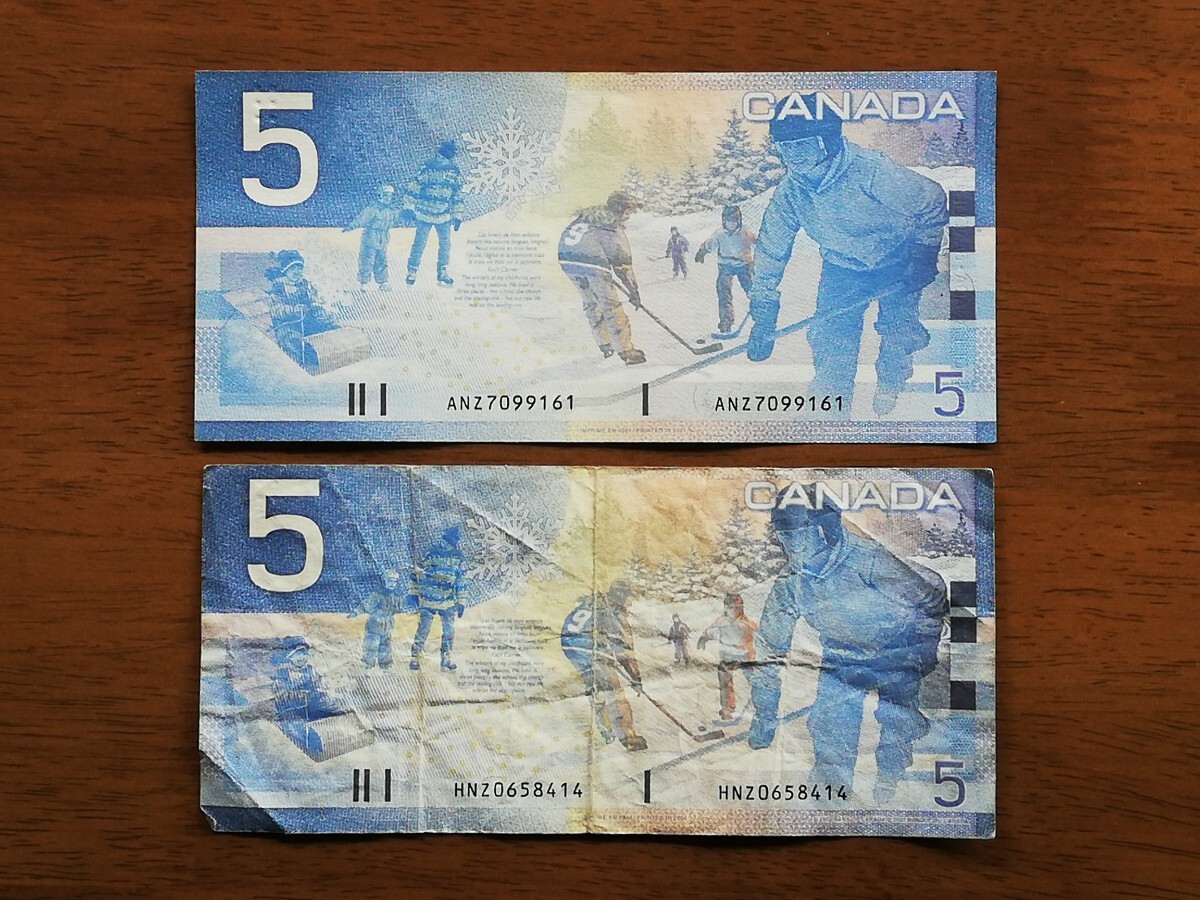 カナダ旧紙幣 10ドル分 外国紙幣 世界の貨幣の画像2