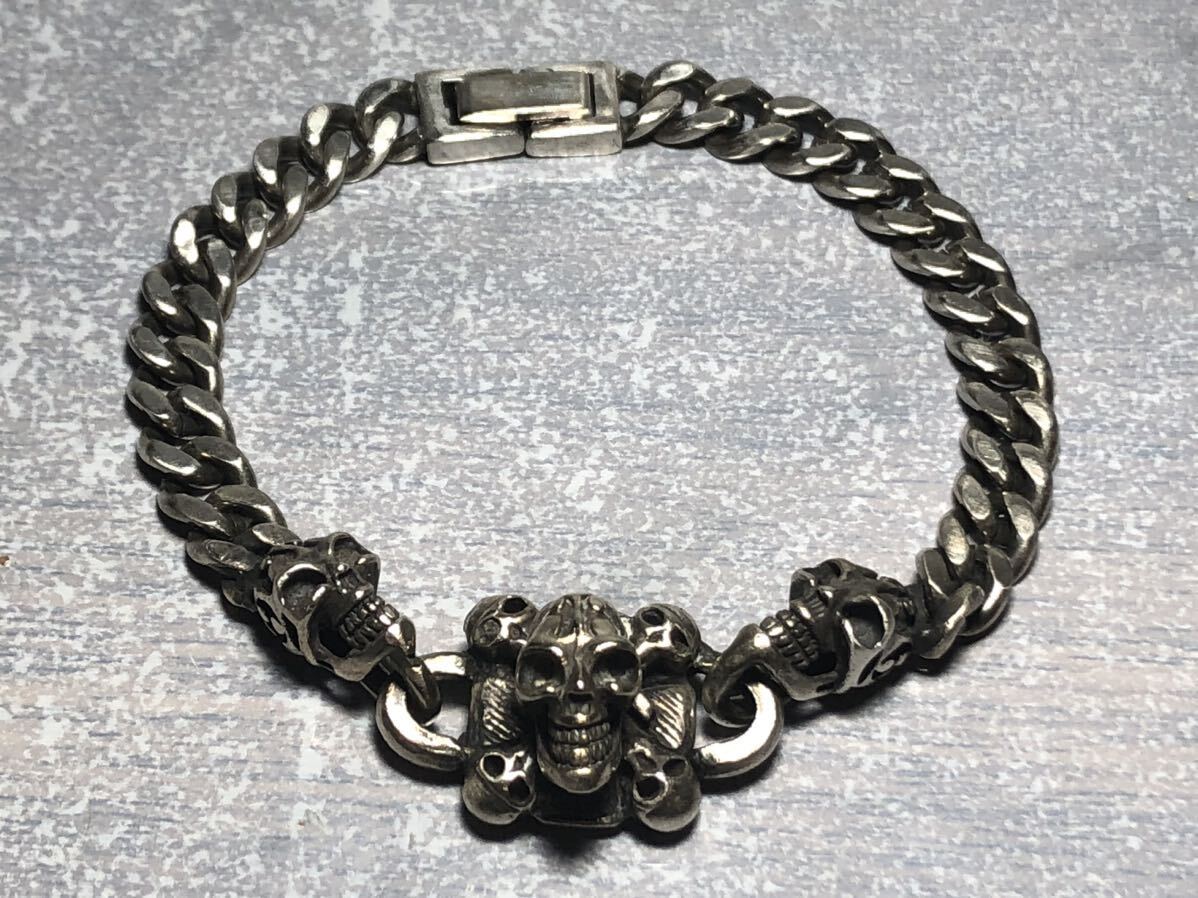 シルバーアクセサリー　スカル　ブレスレット　　silver 925_画像6