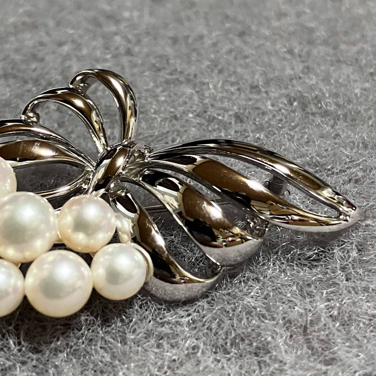 m】美品 ミキモト MIKIMOTO アコヤ真珠 9粒 ブローチ シルバー m】美品 ミキモト MIKIMOTO アコヤ真珠 9粒 ブローチ シルバー