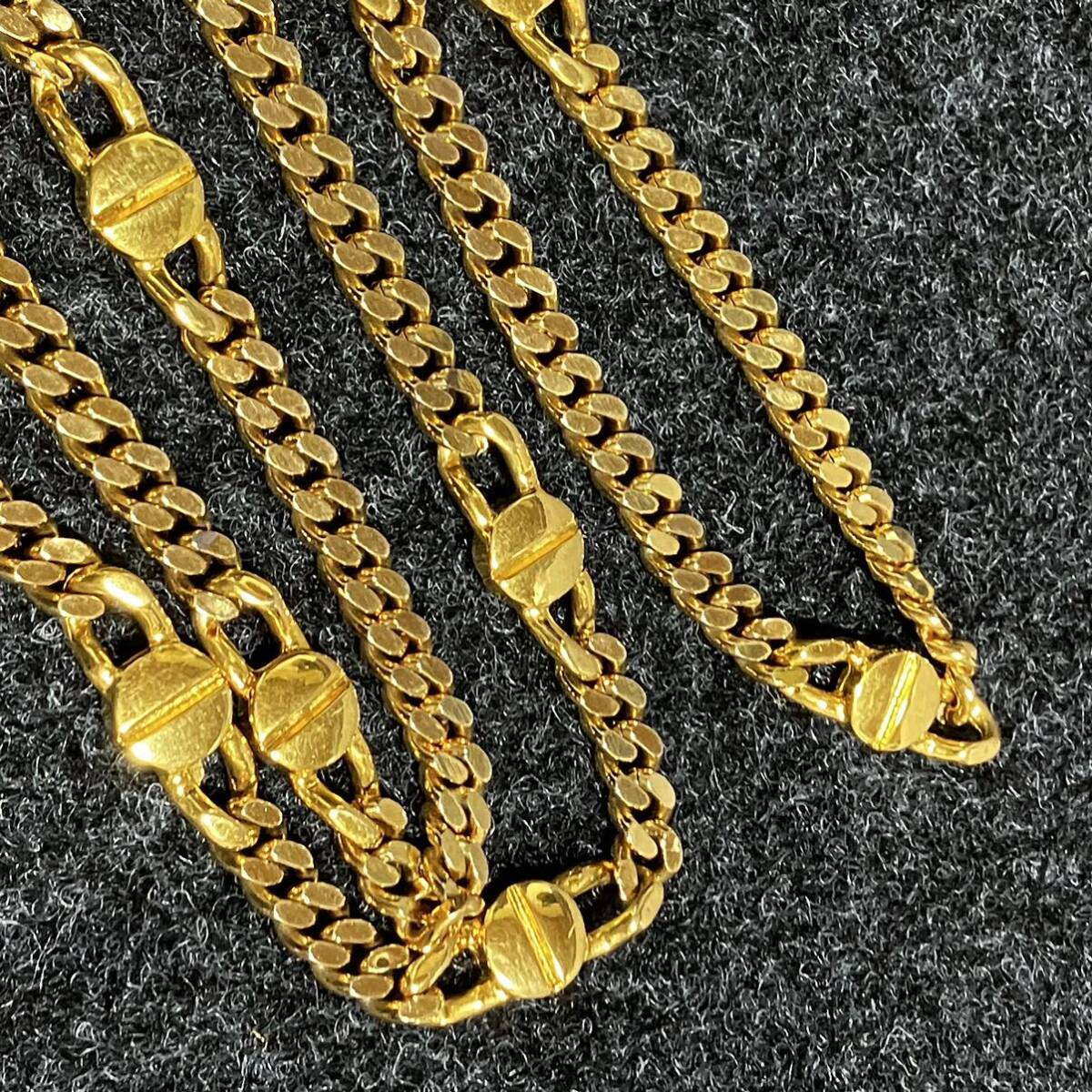 【ws1078】良品◎ BORBONESE ボルボネーゼ チェーンベルト ゴールドカラー