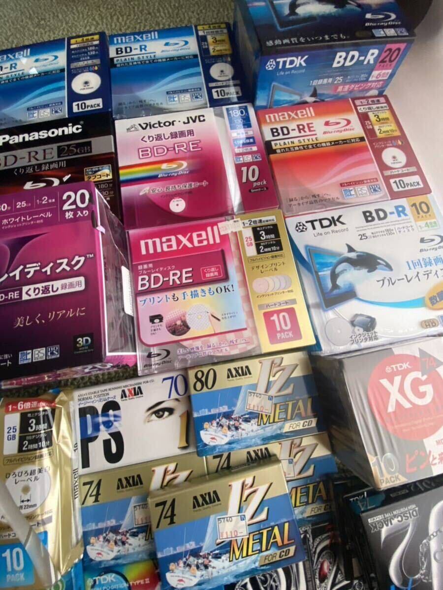 SONY TDK カセットテープ 記録媒体 MD maxell DVD-R CD-R 未使用品大量まとめて　tt_画像2