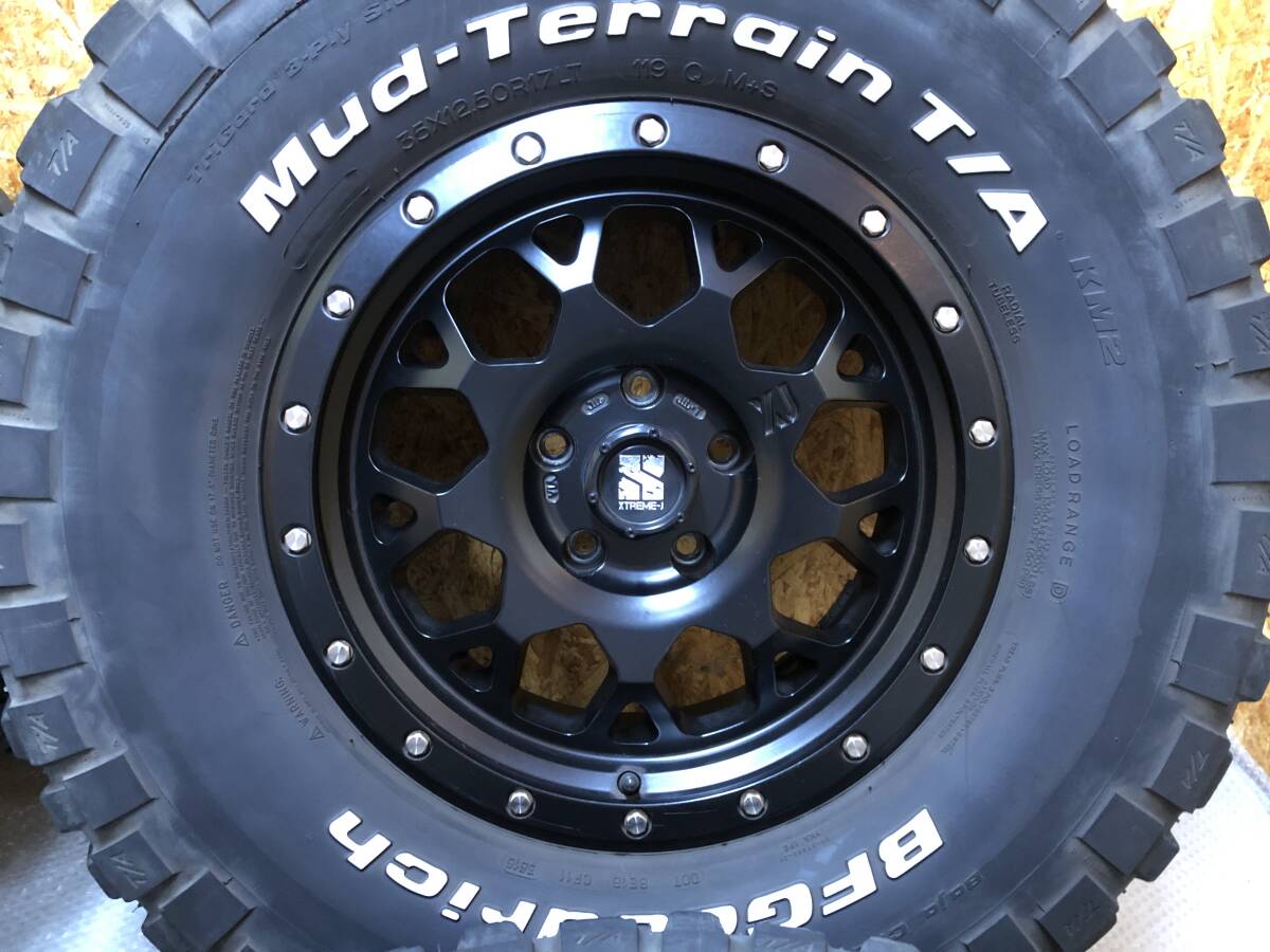 ☆美品☆ MLJ XTREME-J XJ04 17インチ 8J +10 アルミ ホイール PCD127 Goodrich グッドリッチ 35×12.50R17 タイヤ JEEP Jk ラングラー JLの画像4