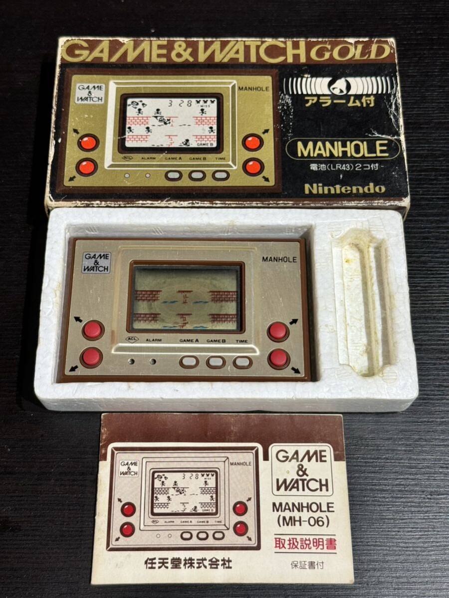 Nintendo GAME&WATCH MANHOLE MH-06 箱 説明書 有 任天堂 ゲームウォッチ マンホールの画像1