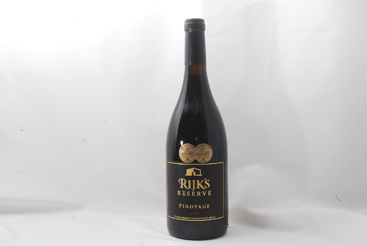 【未開栓】ライクス ピノタージュ リザーブ 2008年 750ml 南アフリカ RIJK’S reserve pinotage ワインの画像1