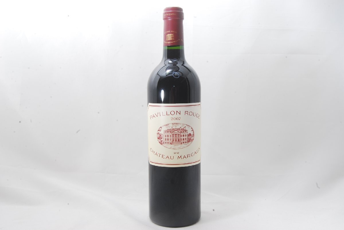 《未開栓》ワイン PAVILLON RUGE CHATEAU MARGAUX 2007 パヴィヨン・ルージュ シャトーマルゴー 750ml 13% フランスの画像1