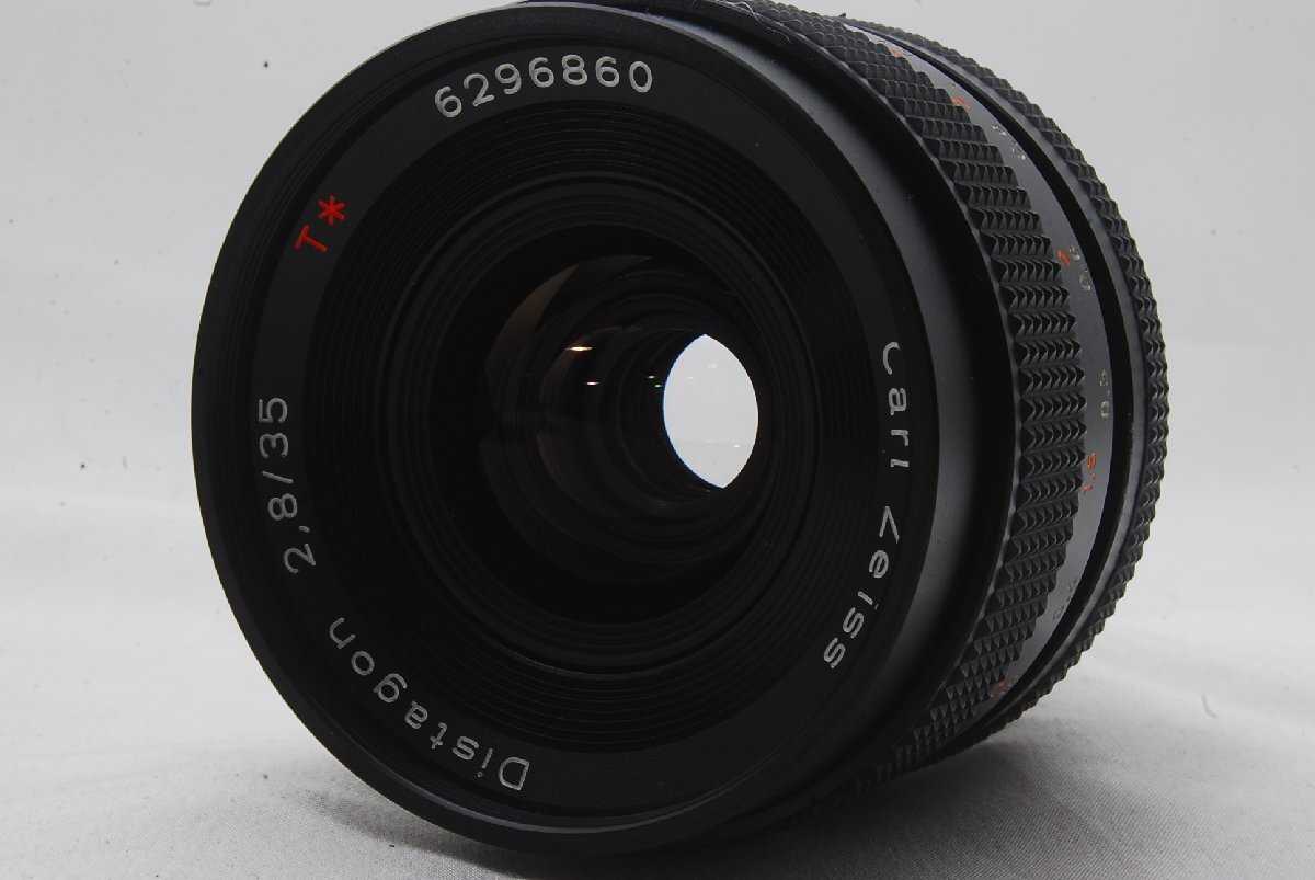 コンタックス Contax Distagon 35mm F2.8 T* Carl Zeiss リアレンズキャップ/ソフトレザーケースつき lens made in Japanの画像2