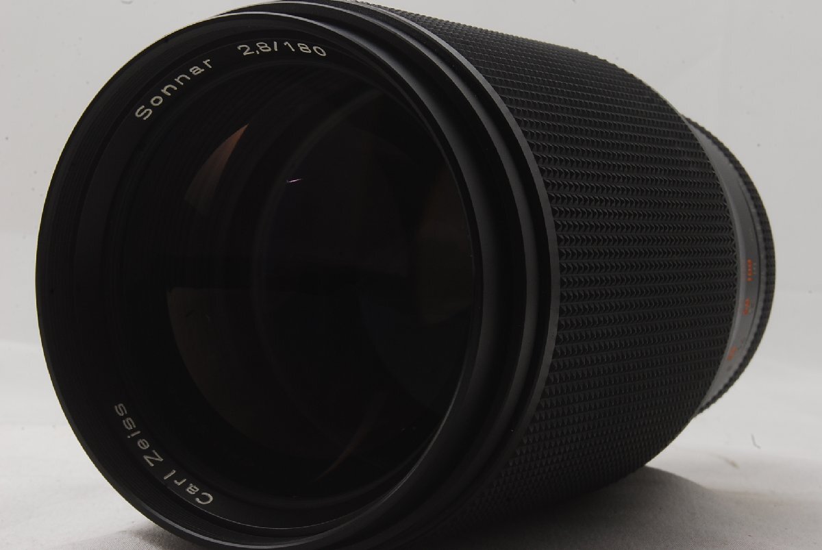 コンタックス Contax Sonnar 180mm F2.8 T* Carl Zeiss 西ドイツ製 レンズキャップ/ソフトレザーケースつき lens made in West Germanyの画像2