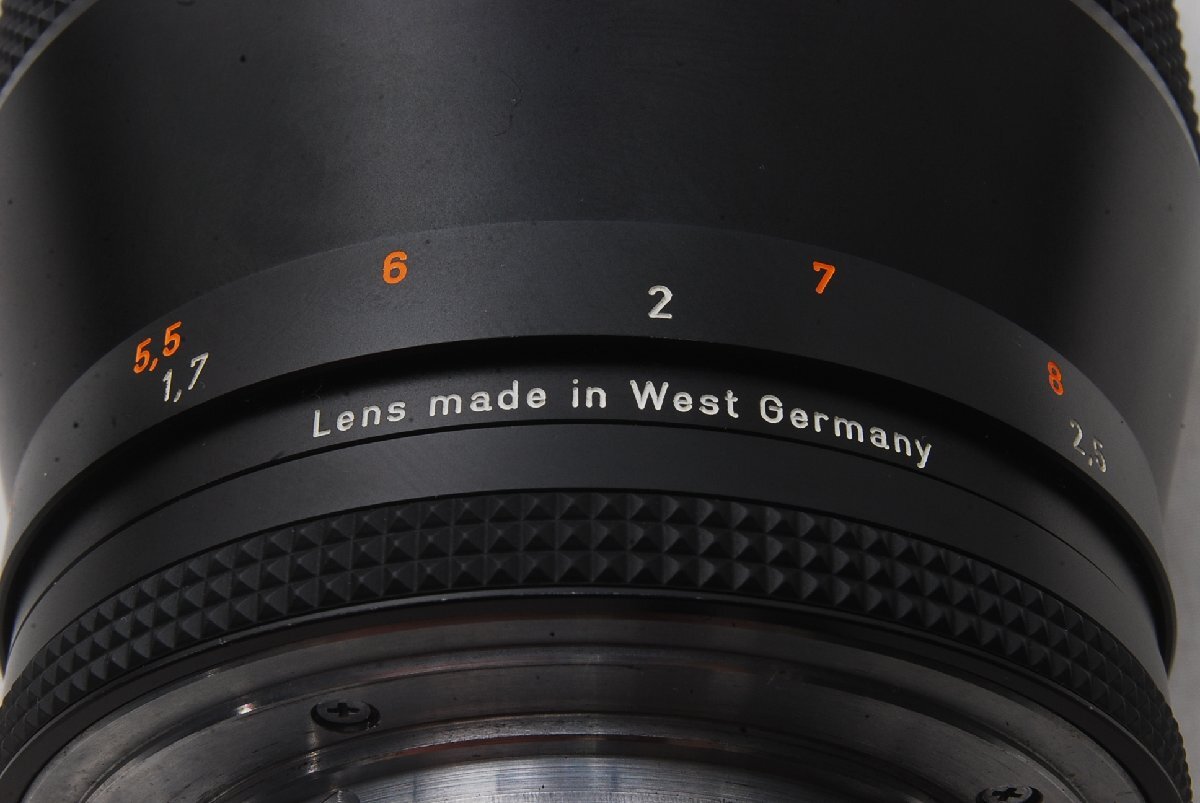 コンタックス Contax Sonnar 180mm F2.8 T* Carl Zeiss 西ドイツ製 レンズキャップ/ソフトレザーケースつき lens made in West Germanyの画像9