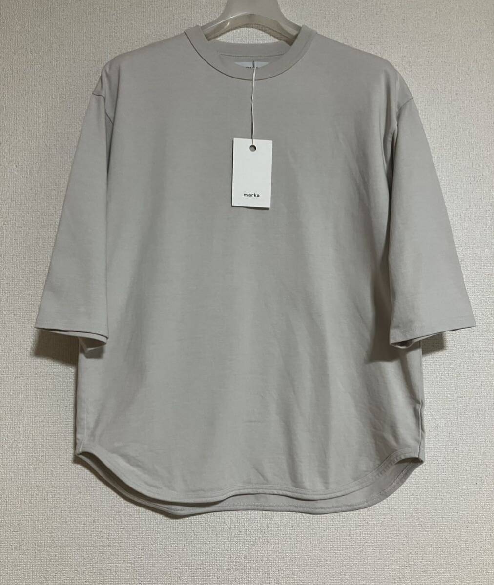 markama-ka22SS BASE BALL TEE RECYCLE SUVIN ORGANIC COTTON OFF WHITE size 1 beautiful goods MARKAWARE