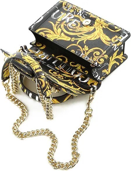 VERSACE JEANS COUTURE ヴェルサーチジーンズクチュール ハンドバッグ ショルダーバッグ バロック ブラック ※ご購入から発送まで約7〜9日_画像5