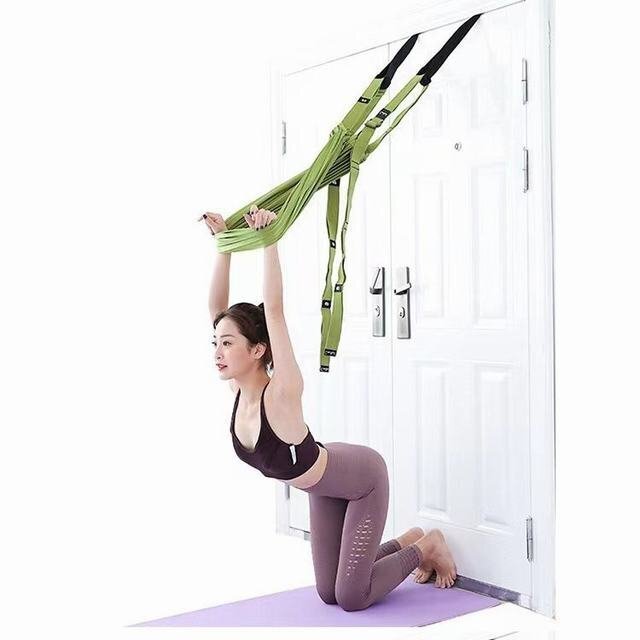  йога гамак пустой средний йога ремень стрейч ремень . растягивать стена йога трос частота гимнастика тренировка гибкость тренировка обратный .. зеленый 