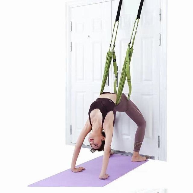 йога гамак пустой средний йога ремень стрейч ремень . растягивать стена йога трос частота гимнастика тренировка гибкость тренировка обратный .. зеленый 