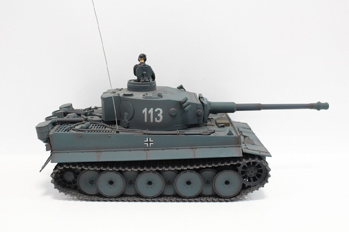 マルイ RC BATTLE TANK 1/24 TIGER 重戦車 バトルタンク タイガー ラジコン コントローラーなし 現状品 4-G066/1/100_画像4