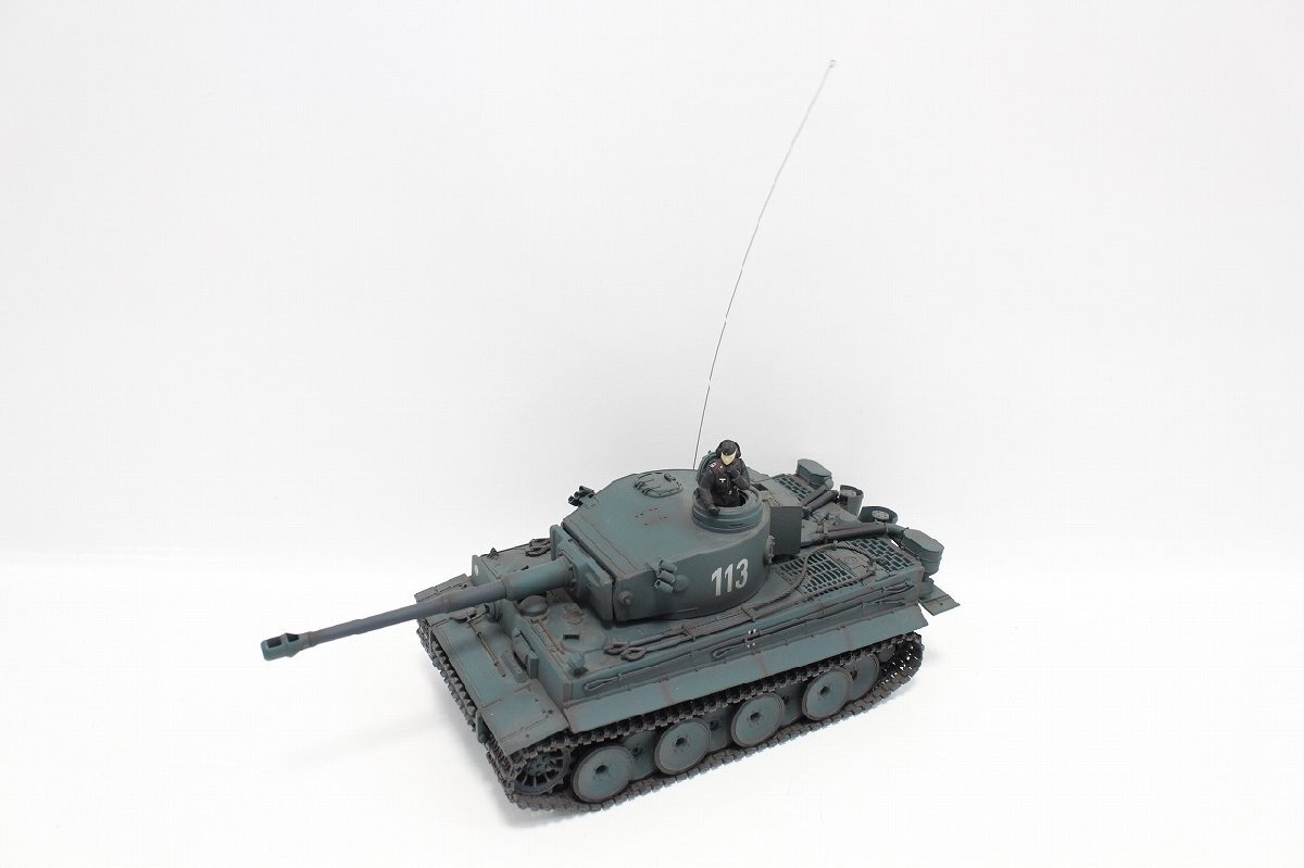  round RC BATTLE TANK 1/24 TIGER -ply tank Battle tanker Tiger radio-controller controller none present condition goods 4-G066/1/100