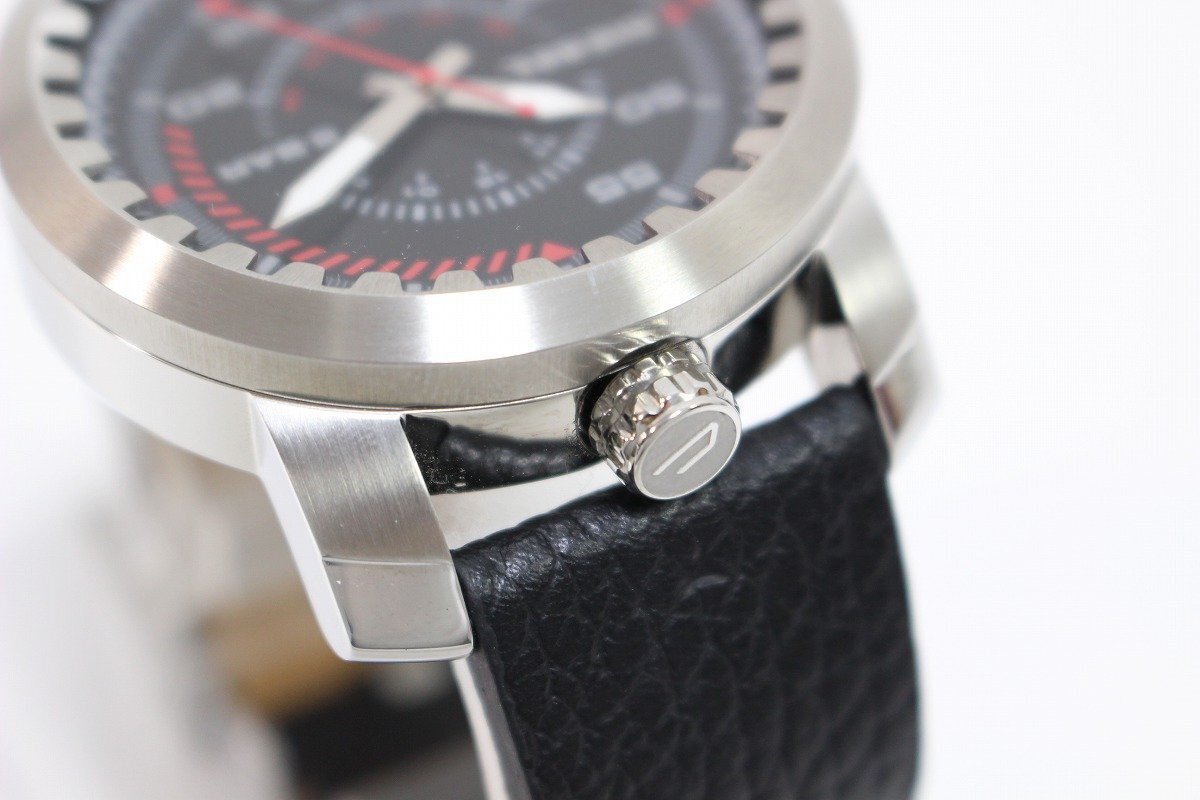 【未使用保管品】 DIESEL ディーゼル 腕時計 リグ DZ1750 メンズ ブラック 4-F021/1/060の画像8