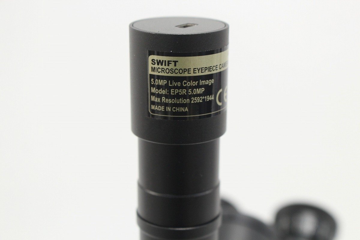 SWIFT SW350T 40X-2500X 三眼生物顕微鏡 3眼タイプ LED照明 デジタル接眼レンズ付き EP5R 5.0MP 4-E062/1/160の画像3