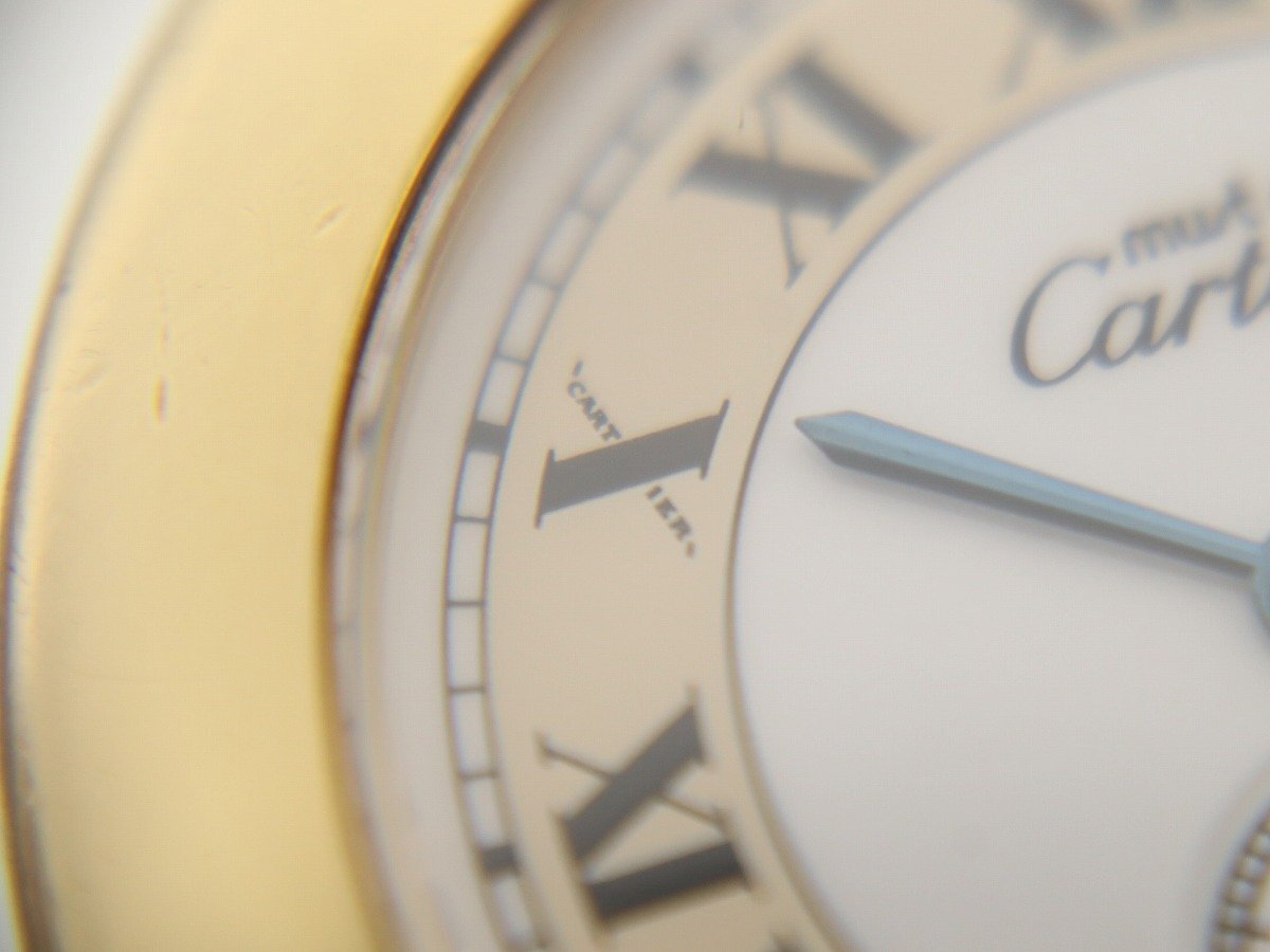 【1円スタート】Cartier カルティエ マスト2 ロンド 1810 1 クォーツ 腕時計 新品電池交換済み 4-A062/1/60P_画像8