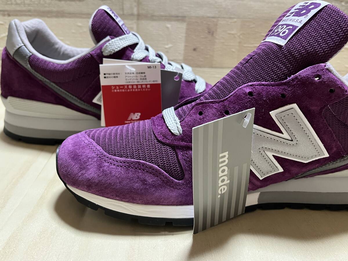 【新品未使用】NEW BALANCE M996 CRB ニューバランス パープル スウェード / メッシュ 米国製 USA アメリカ 29.0cm / US11 D_画像9