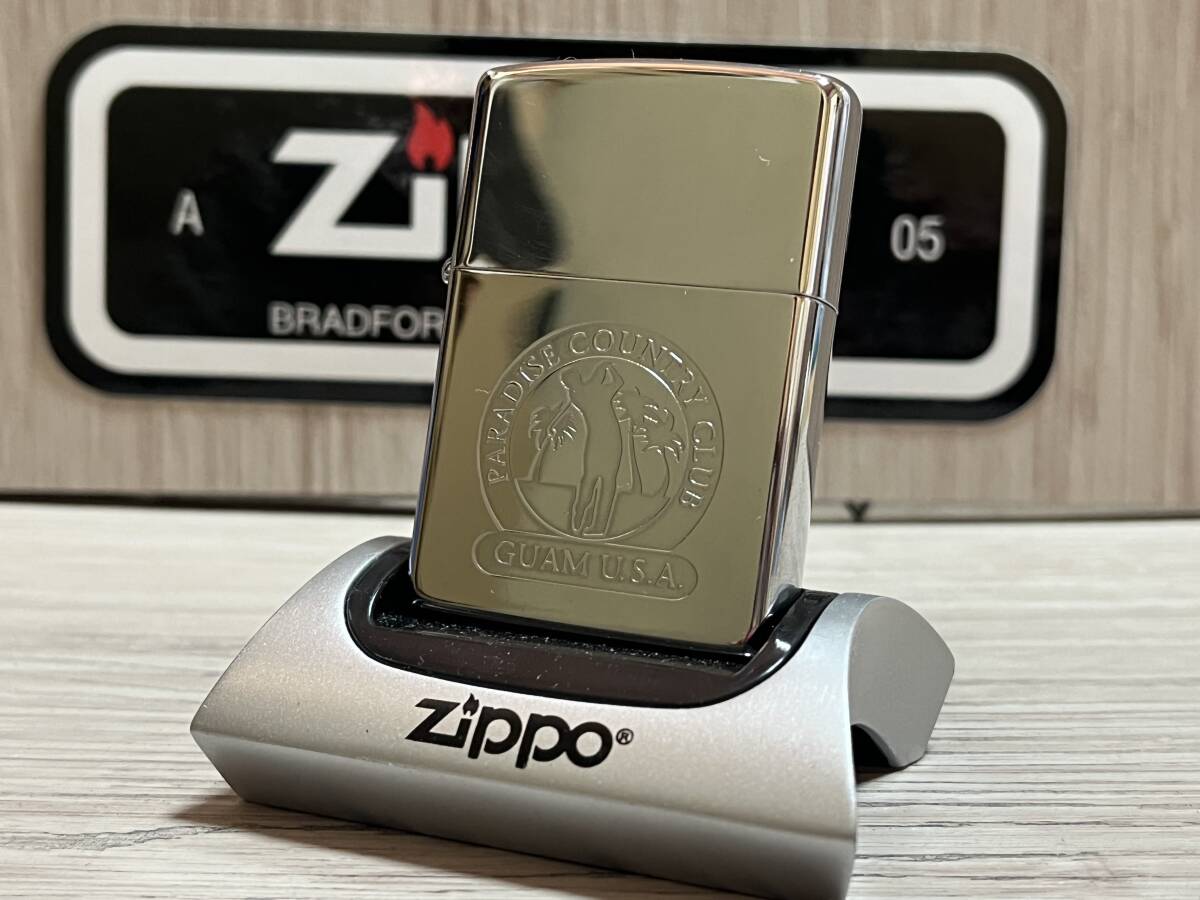 大量出品中!!【希少】未使用 1993年製 Zippo 'PARADISE CUNTRY CLUB GUAM U.S.A' ゴルフ クラブ グアム アメリカ ジッポー 喫煙具 ライターの画像1