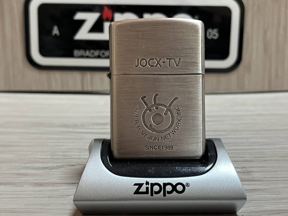 大量出品中!!【希少】未使用 2002年製 Zippo 非売品 'JOCX-TV FUJI TELEVISION NETWORK' フジテレビ 関係者配布 ジッポー 喫煙具 ライターの画像2